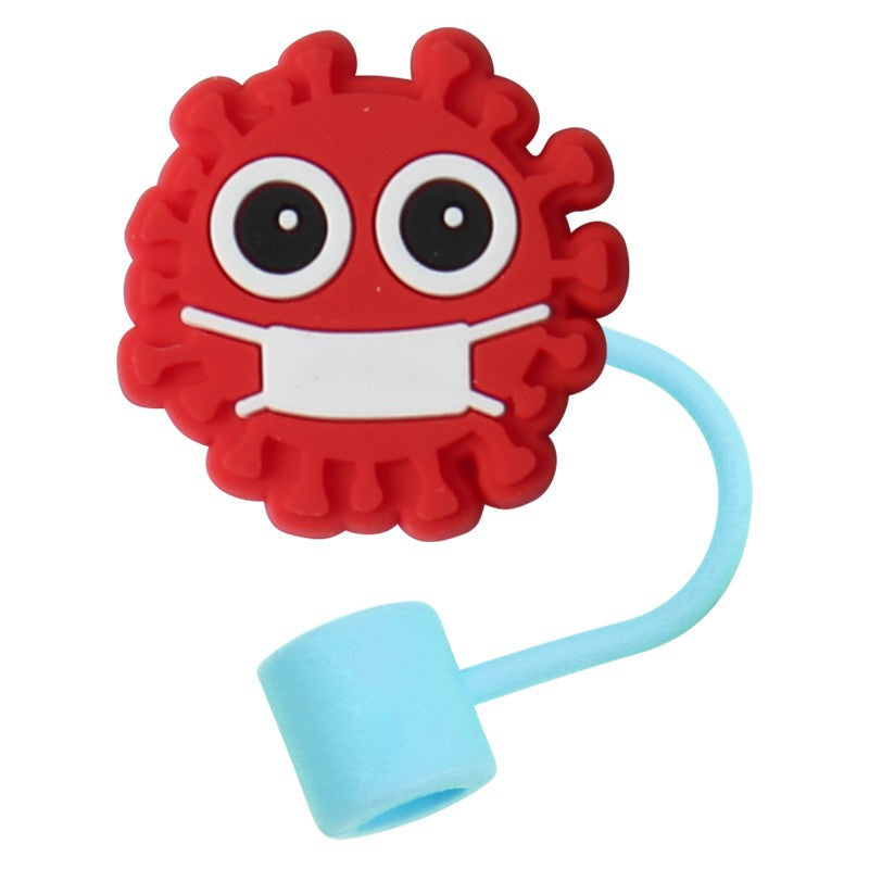 Wholesale 10pcs Medical Cartoon Organ Silicone Straw Cap Cup Accessories